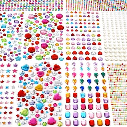 DIY birthstone chart stickers activity